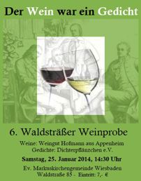 Weinprobe-Plakat