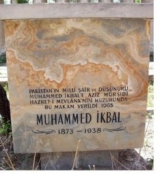 Gedenkstein für Muhammad Ikbal